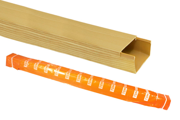 TDM Кабель-канал 100х60 желтая сосна 3D (12м) SQ0402-0610