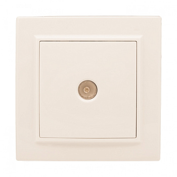 EKF Basic Минск Бежевый Розетка TV, 75Ом, 5-862МГц, СП