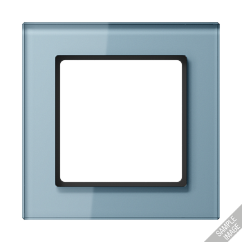 JUNG A creation Стекло Серо-голубое Рамка 5-ая AC585GLBLGR