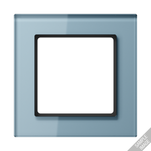 JUNG A creation Стекло Серо-голубое Рамка 5-ая AC585GLBLGR