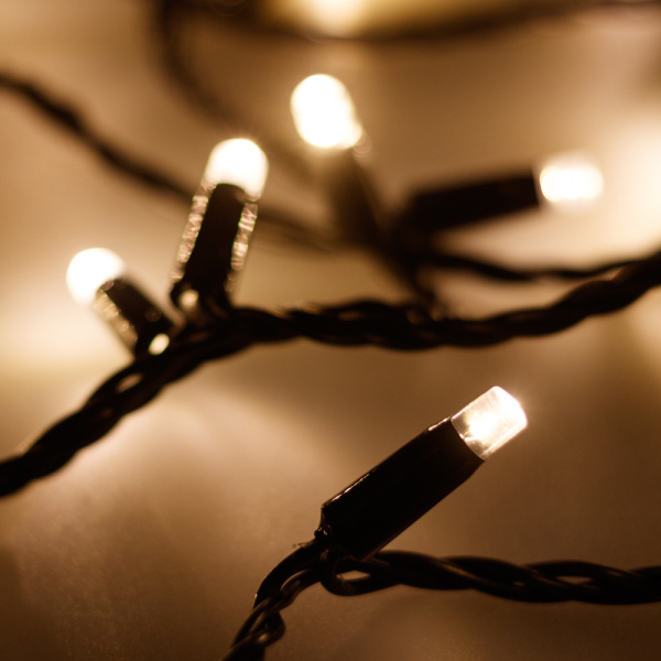 Купить Arlight Светодиодная гирлянда ARD-STRING-CLASSIC-10000-BLACK-100LED-STD WARM (230V, 7W) (Ardecoled, IP65) 025794