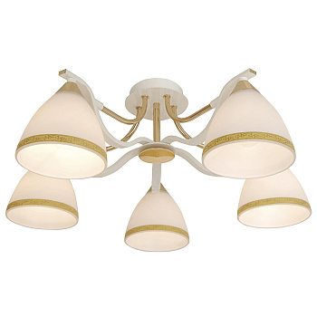 Citilux CL144152 Симона Бел.+Золото Свет-к Люстра