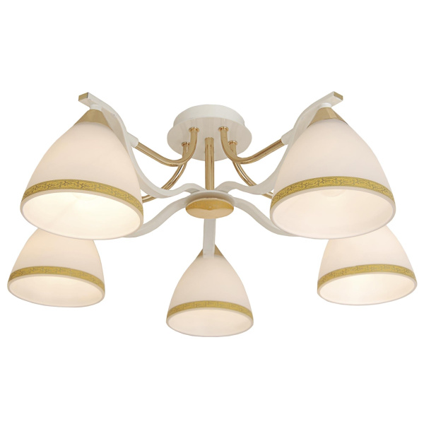 Citilux CL144152 Симона Бел.+Золото Свет-к Люстра