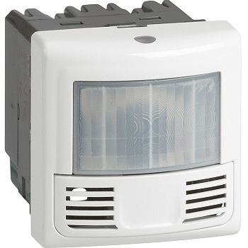 Legrand Lighting Management. Датчик присутствия системный BUS ИК+УЗ 10м IP41, 2 модуля, цвет Белый 078486
