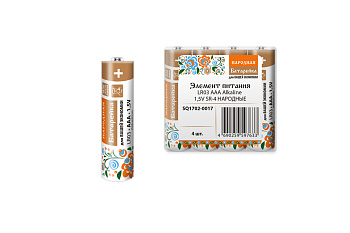 TDM Элемент питания LR03 AAA Alkaline 1,5V SR-4 Народный SQ1702-0017