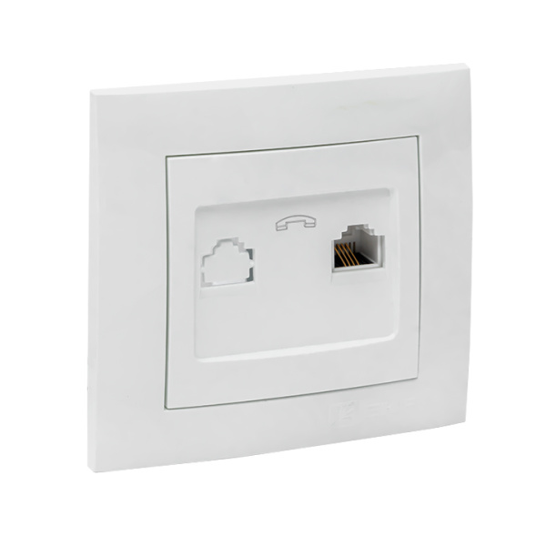 Купить EKF PROxima Валенсия розетка телефонная RG-11 1-местная белая