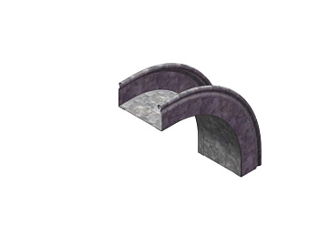 OSTEC Угол внешний плавный 90 град. к лотку 300х100, толщ. 0,7 мм, Сендзимир цинк