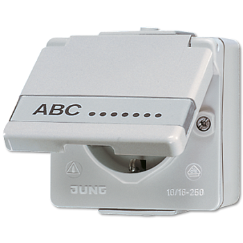 JUNG Штепсельная розетка SCHUKO для накладного монтажа 16A 250V ~ 620N