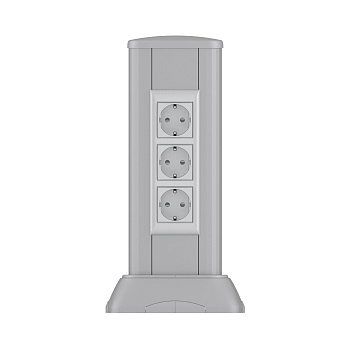 DKC Миниколонна алюминиевая 0,35 м, цвет темно-серебристый металлик