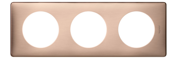 Купить Legrand Celiane2 Медь Рамка 3-ая (2+2+2 мод) 068993