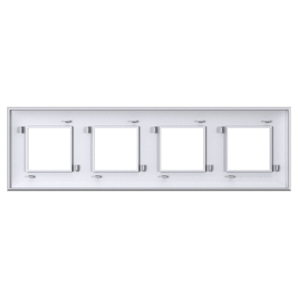 Купить DKC Рамка "Avanti", "Закаленная сталь", 4 поста (8 мод.)