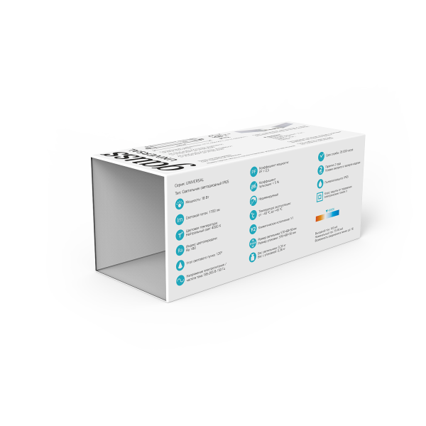 Купить Gauss Светильник линейный UNIVERSAL 18W 1700lm 4000K 185-265V IP65 570*60*55мм соед в лин LED 843424218