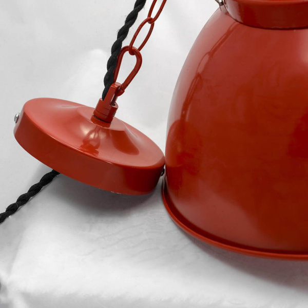 Купить Lussole LOFT Металл Красный /  Стекло Подвес E27 60W LSP-9895