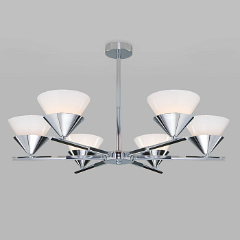 Eurosvet ПОТОЛОЧНАЯ ЛЮСТРА С ПЛАФОНАМИ 70138/6 хром a057599