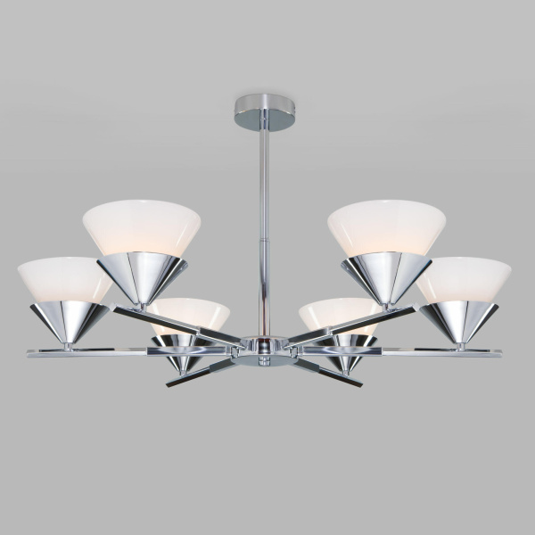 Eurosvet ПОТОЛОЧНАЯ ЛЮСТРА С ПЛАФОНАМИ 70138/6 хром a057599