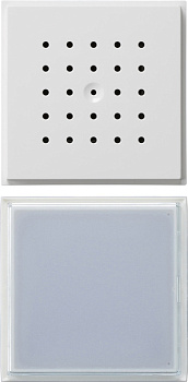 Gira TX-44 Бел Вызывная станция (аудио) для скрытого монтажа, на 1 абонента, белая подсветка 126066