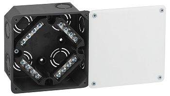 ЭРА Распаячная коробка KRT-k-107-107-50 для твердых стен, клеммник, крышка IP42