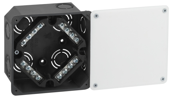 ЭРА Распаячная коробка KRT-k-107-107-50 для твердых стен, клеммник, крышка IP42