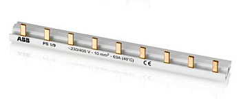 ABB PS1/9 Шина 1Ф к. 9мод.63А 2CDL210001R1009