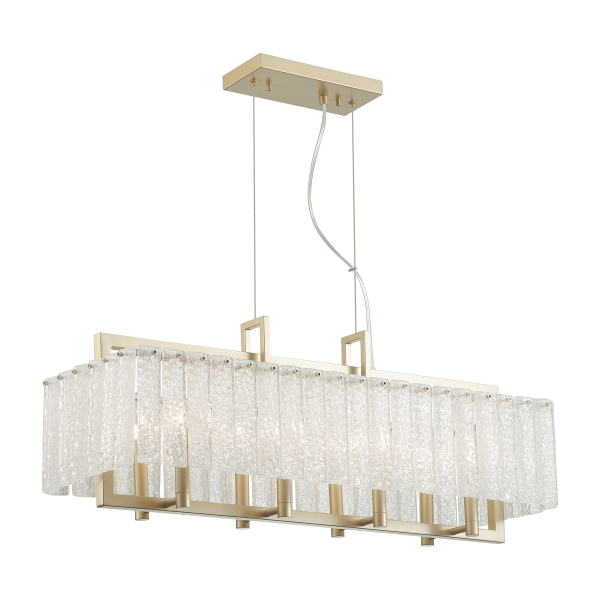 Купить Odeon Light 4976/8 HALL ODL22 377 матов.золотой/стекло Люстра G9 8*40W EDERA