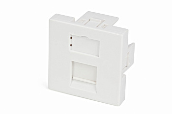 Hyperline SIP2-1K-M45-45 Вставка 45x45 (аналог Mosaic) для 1 модуля формата Keystone Jack, со шторкой 35207