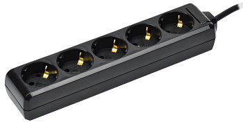 IEK Удлинитель У05 5 мест с/з 3м 3х1мм2 16А 250В чер.