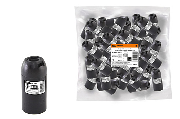 TDM Патрон Е14 подвесной, термостойкий пластик, черный, SQ0335-0053