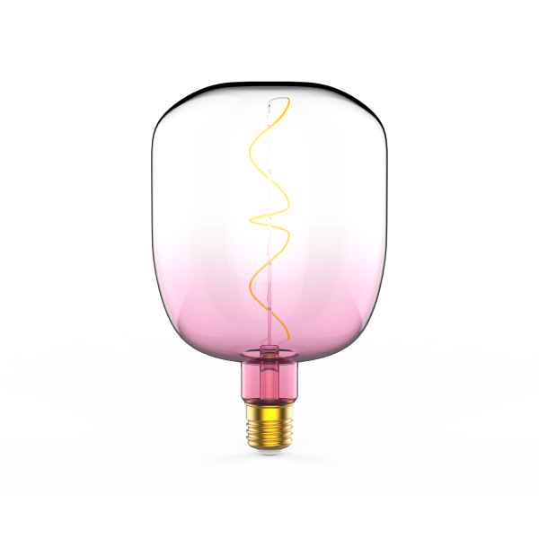 Купить Gauss Лампа Filament V140 5W 200lm 1800К Е27 pink-clear flexible LED 1010802105