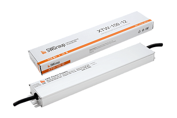 SWG Ультратонкий блок питания в металлическом корпусе, IP67, 150W, 12V XTW-150-12