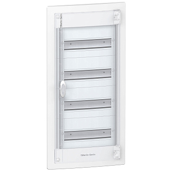 SE Pragma Бокс встраиваемый 52мод (4р) 396x810x127 прозрачная пластиковая дверь PRA24413