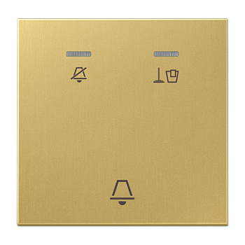 JUNG Клавиша для гостиничных кнопочных модулей 531KO5EUM24 или 531KO5EUM230, латунь Classic MECUKO5MC