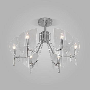 Eurosvet Классическая люстра с плафонами 60135/6 хром a058090