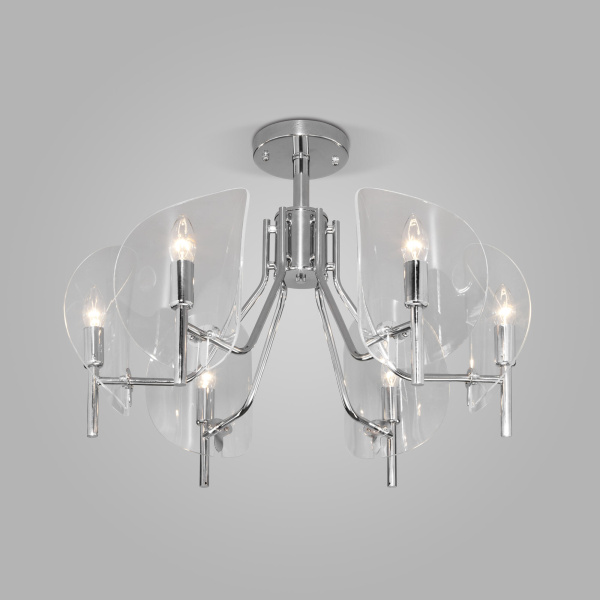 Eurosvet Классическая люстра с плафонами 60135/6 хром a058090