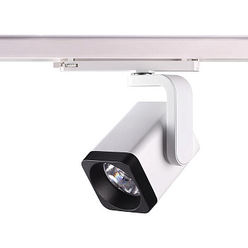 Novotech 358176 NT19 019 белый/черный Трехфазный трековый светодиодный светильник IP20 LED 4000K 25W 100-240V