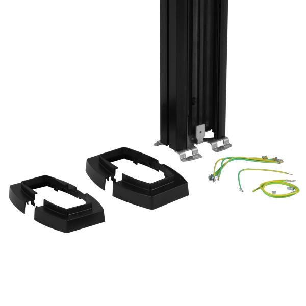 Купить Legrand Универсальная колонна алюминиевая с крышкой из алюминия 1 секция, высота 4,02 метра, с возможностью увеличения высоты до 5,3 метра, цвет черны 653115