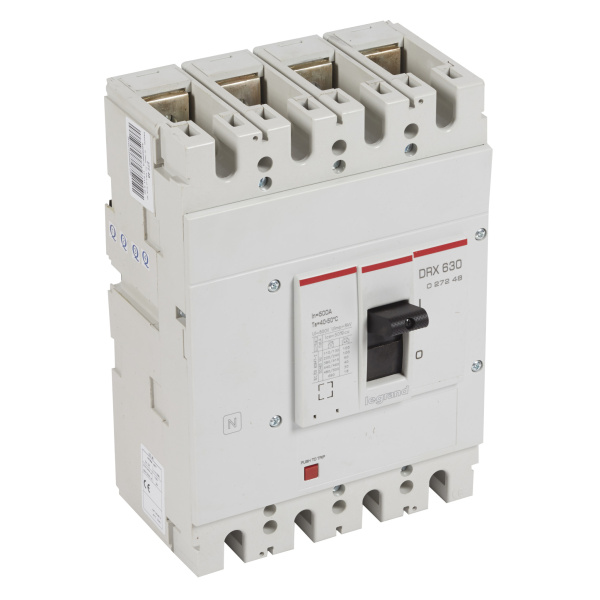 Legrand DRX630 термомагнитный 500A 4П 50кА 027248