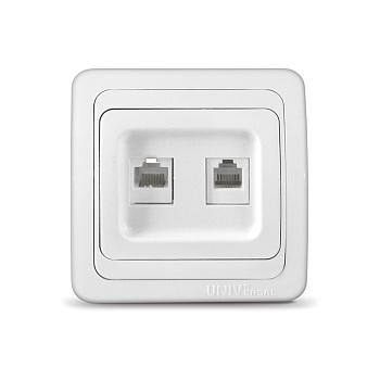 UNIVersal "Валери" Розетка Бел комп.+TF В0135