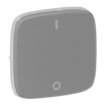 Legrand Valena ALLURE Алюм Клавиша 1-ая выключателя двухполюсного (мех.752002) 755127