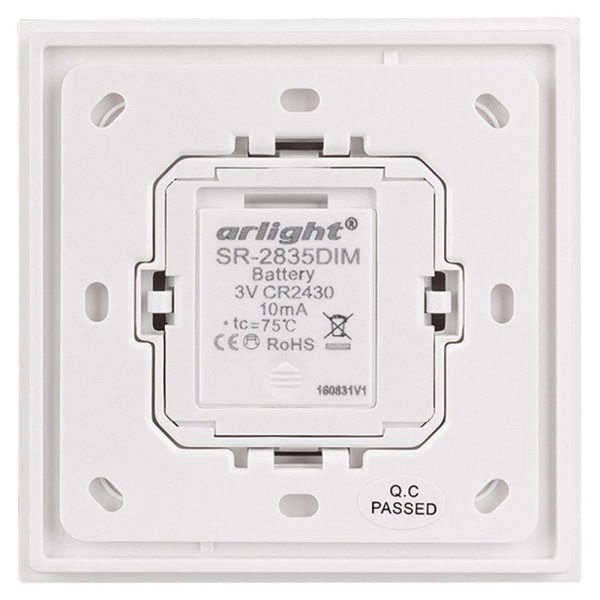 Купить Arlight Панель Rotary SR-2835DIM-RF-UP White (3V, DIM) (IP20 Пластик, 3 года) 019485