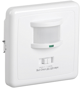 IEK Датчик движения ДД 035 белый, макс. нагрузка 500Вт, угол обзора 140град., дальность 12м, IP20