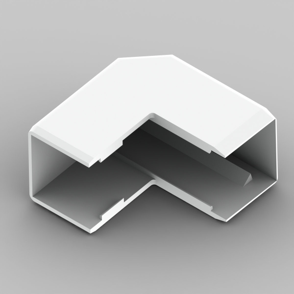 Kopos Угол внешний на 90 гр. LHD 20X20 8626HF (HB) (Цвет Белый) 8626HF_HB