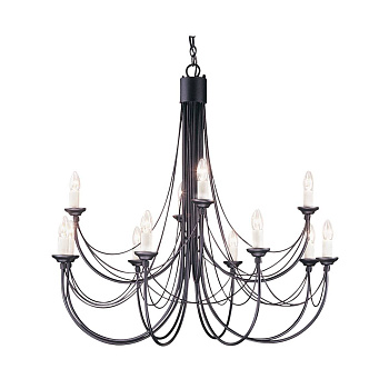 Natural Concept CARISBROOKE Люстра CB12-BLACK Natural Concept CARISBROOKE Люстра CB12-BLACK