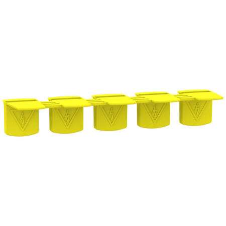 SE Acti 9 Желтый Колпачки изолирующие для гребенчатых шинок (A9X) 20шт. A9XPT920