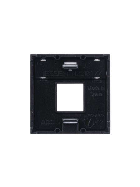 Купить ABB NIE Zenit Антрацит Накладка 1-я тел/комп розетки(для суп2017.2,2017.3,2018,2018.5,2018.6,2018.8 2CLA221810N1801