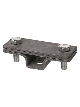 TDM Держатель фасадный 2-х болтовый с контактной пластиной для полосы шириной 20-40 мм, гор. цинк. SQ2402-3272