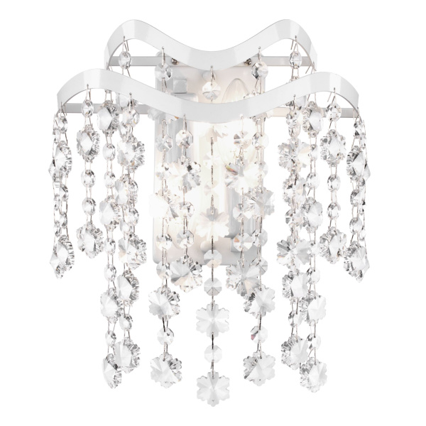 Купить Freya Crystal Charlotte Белый Бра E14 40W FR1001WL-02W