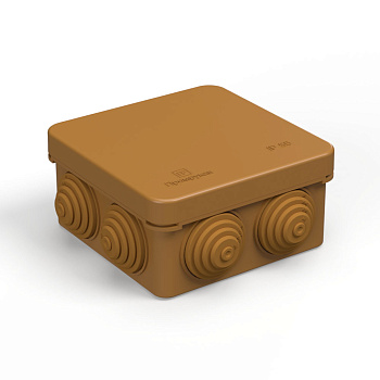 Промрукав Коробка распределительная 40-0210-8001 для о/п безгалогенная (HF) бук 80х80х40 (105шт/кор)