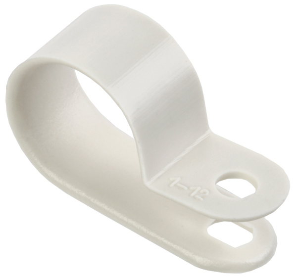 IEK Скоба крепежная 16мм нейлоновая белая (50шт)