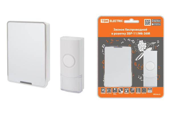 TDM Звонок ЗБР-11/М6-36М (беспр., роз., мн.код.) SQ1901-0045