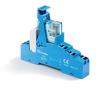 Finder Интерфейсный модуль (сборка 40.31.7.012.0000 + 99.02.9.024.99 + 95.P3SMA), электромеханическое реле; 1CO 10A; контакты AgNi; питание 12В DC (чу 48P370120050SMA